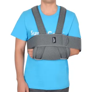 supregear Arm Sling Shoulder Immobilizer, Adjustable Lightweight Medical Comfortable Shoulder Support Breathable Rotator Cuff Brace for Broken Fractured Bones Dislocation, Can Be Used Day or Night