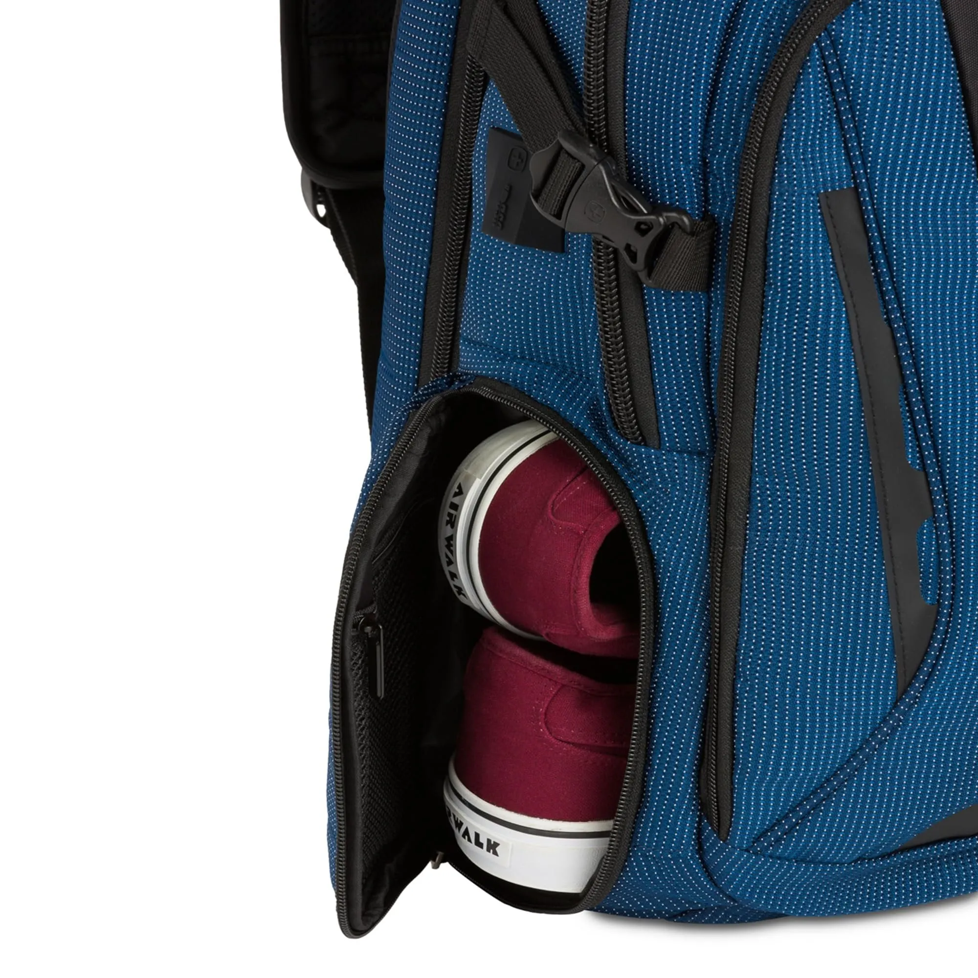 Swiss Gear 5358 USB ScanSmart Laptop Backpack, 16" Laptop Compartment, Blue/Black