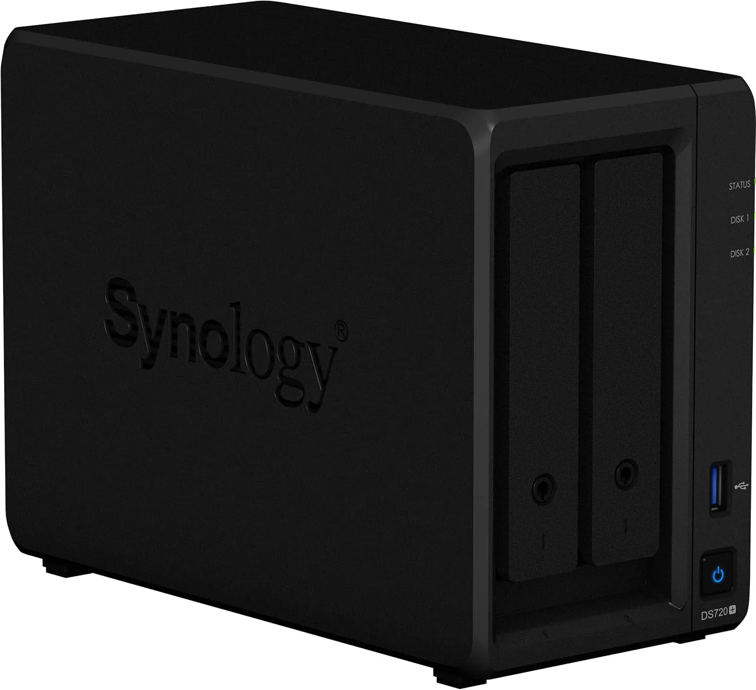 Synology DiskStation DS720  NAS Server for Business with Celeron CPU, 6GB Memory, 2TB SSD Storage, DSM Operating System