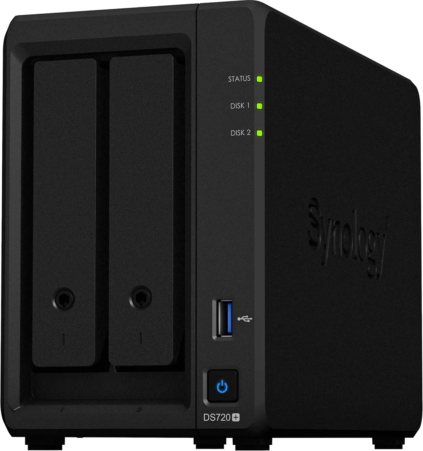 Synology DiskStation DS720  NAS Server for Business with Celeron CPU, 6GB Memory, 2TB SSD Storage, DSM Operating System