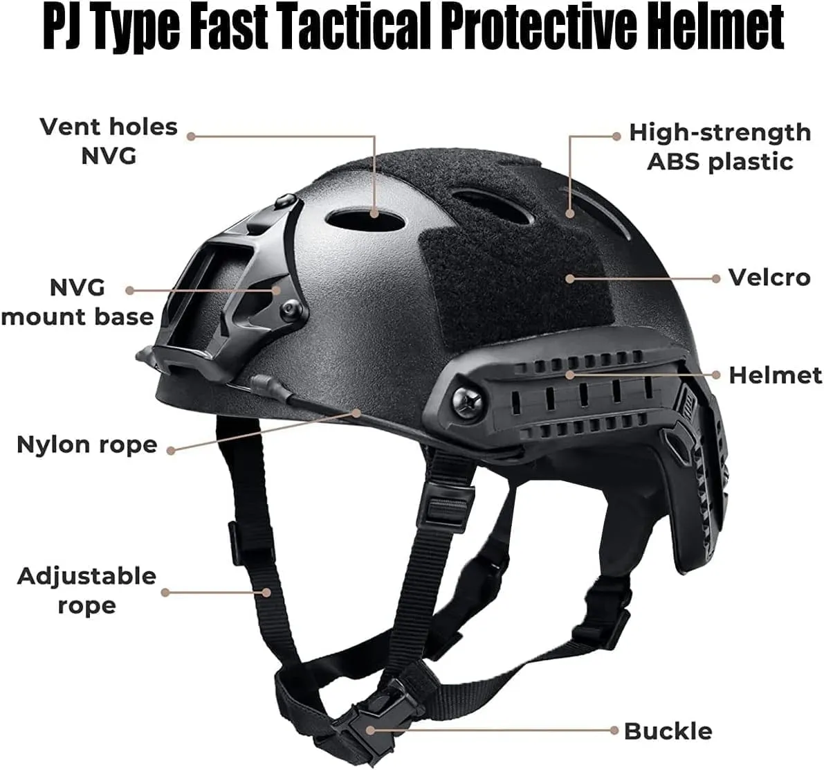 Tactical MICH Fast Helmet, with Clear Riot Visor Face Shield Sliding Goggles, Side Rail & NVG MountFor Airsoft Paintball CS War Games Outdoor Sports