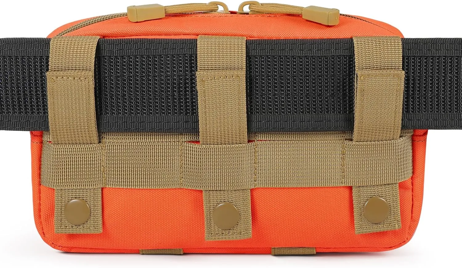 Tactical Molle Admin Pouch Utility Laser Cut EDC Tool Pouch Bag Horizontal Modular Pouches Include US Flag Patch and Keychain
