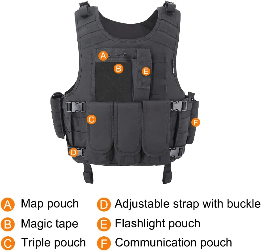 Tactical Vest Airsoft Painball Vest Outdoor Equipment for Men