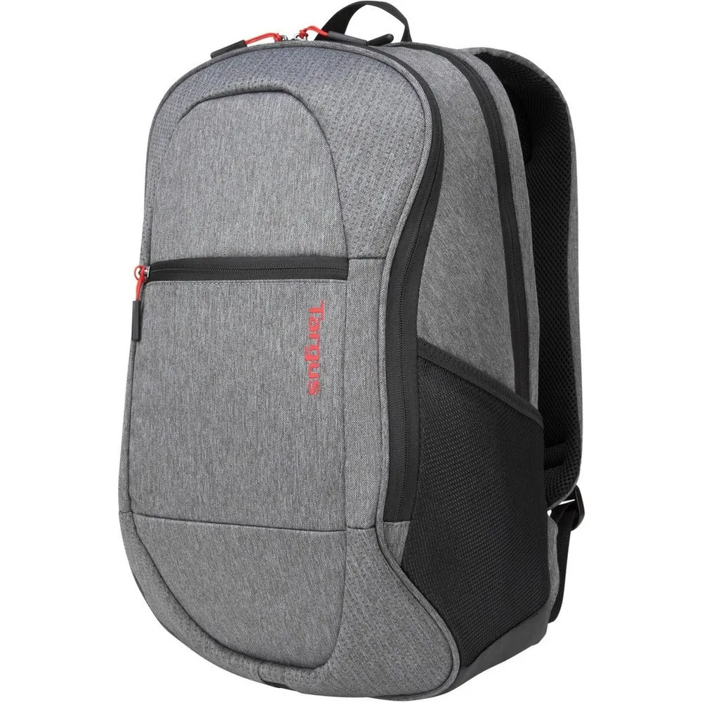 Targus Commuter TSB89604US Carrying Case (Backpack) for 16 Notebook - Gray - Water Resistant, Weather Resistant - Shoulder Strap, Chest Strap - 19.8 Height x 12.5 Width x 6.3 Depth