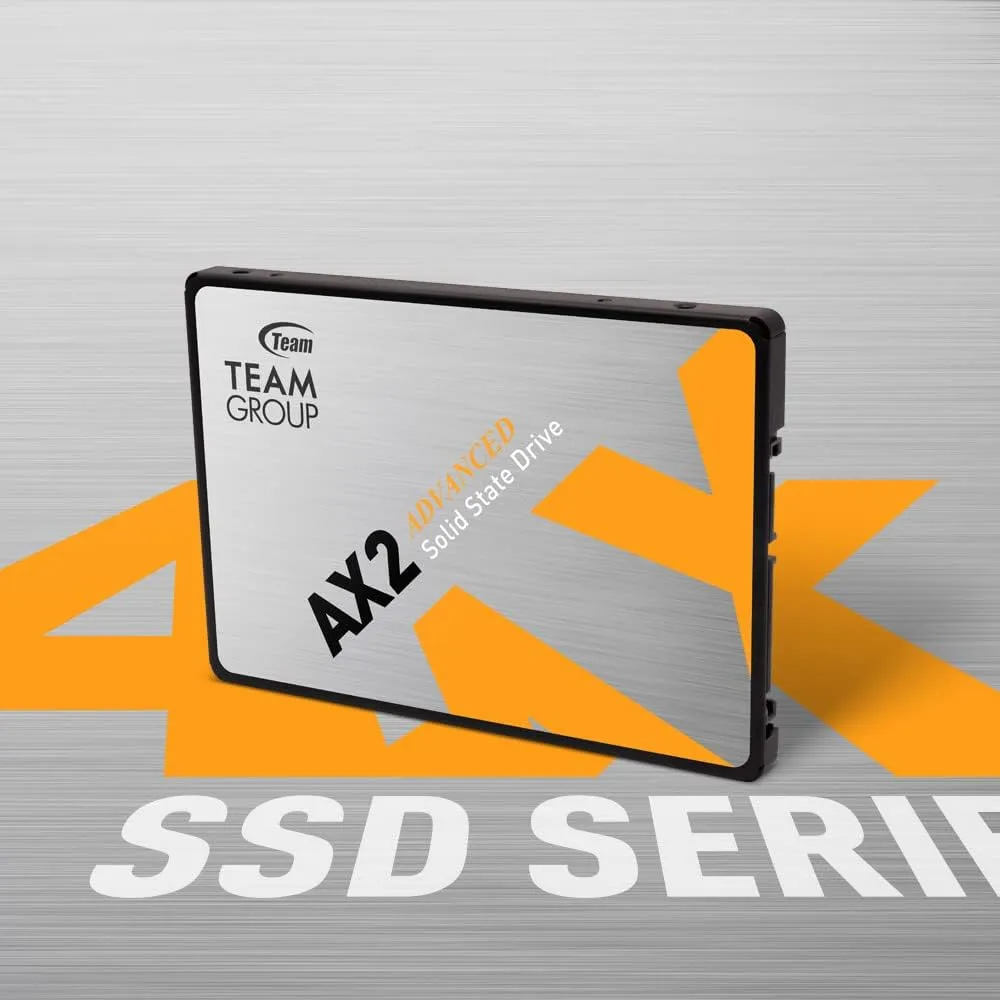 TEAMGROUP AX2 512GB 3D NAND TLC 2.5 Inch SATA III Internal Solid State Drive SSD (Read Speed up to 530 MB/s) Compatible with Laptop & PC Desktop T253A3512G0C101