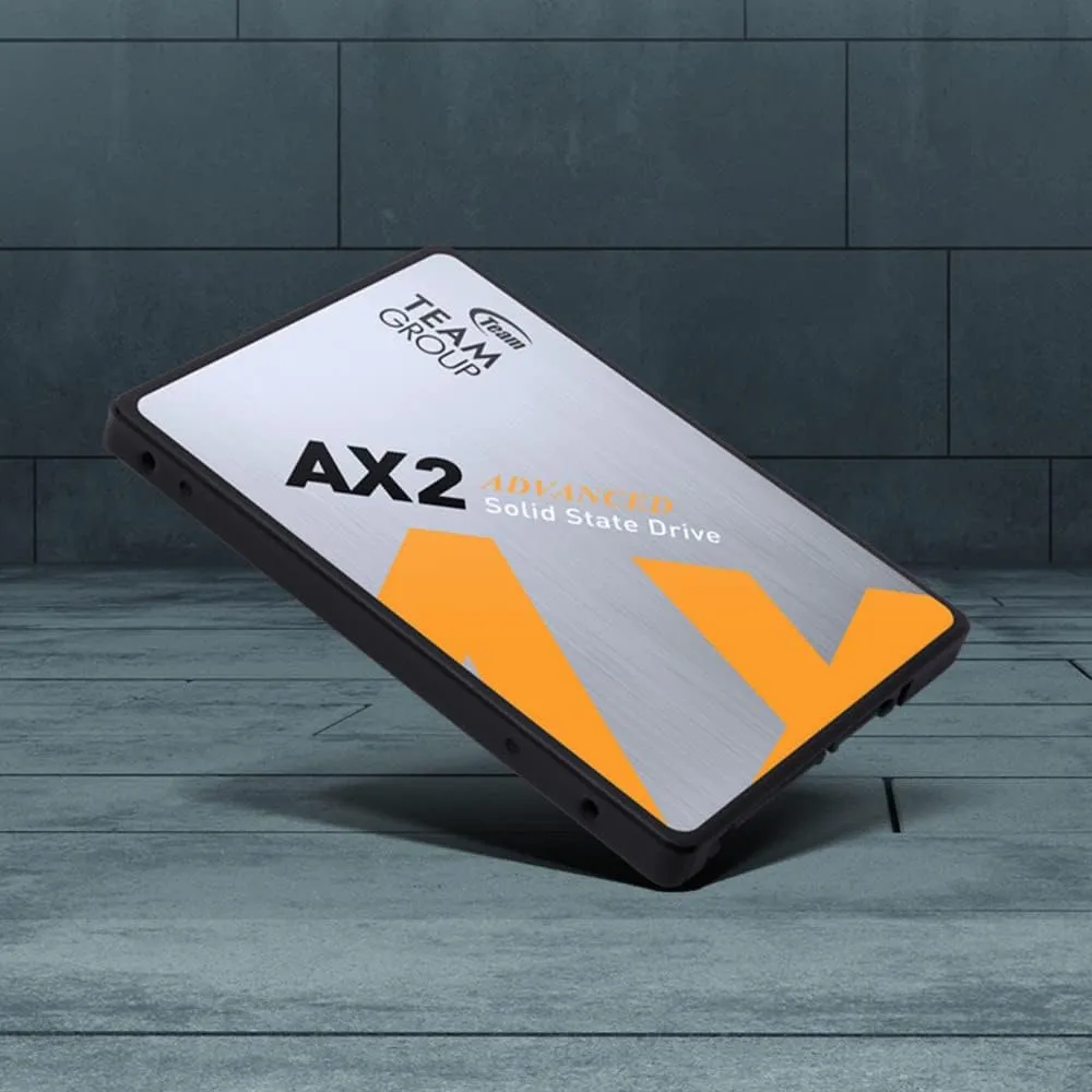 TEAMGROUP AX2 512GB 3D NAND TLC 2.5 Inch SATA III Internal Solid State Drive SSD (Read Speed up to 530 MB/s) Compatible with Laptop & PC Desktop T253A3512G0C101
