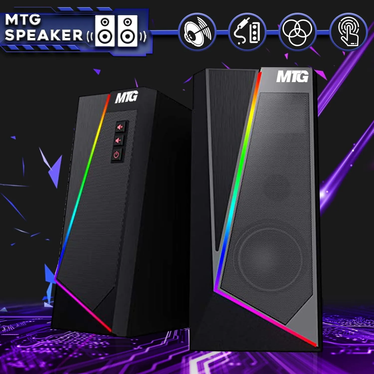 TechMagnet Gaming Desktop PC, Intel i7 6th Gen, Zeus Pro 6, GT 1030, 16GB RAM ARGB, 512GB SSD   2TB HDD, 24 Inch Monitor, Wi-Fi | Bluetooth Adapter, Webcam, RGB Kit, Windows 11 Pro (Renewed)