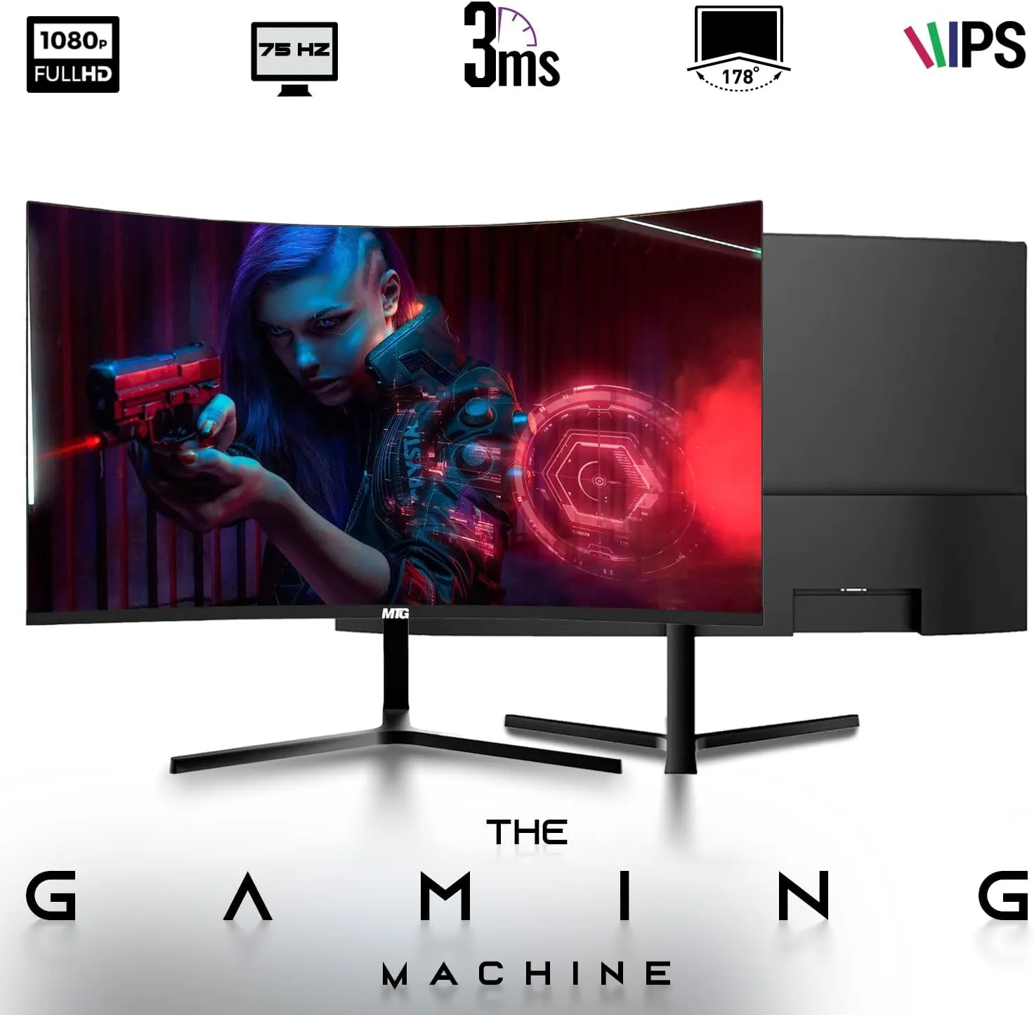 TechMagnet Gaming Desktop PC, Intel i7 6th Gen, Zeus Pro 6, GT 1030, 16GB RAM ARGB, 512GB SSD   2TB HDD, 24 Inch Monitor, Wi-Fi | Bluetooth Adapter, Webcam, RGB Kit, Windows 11 Pro (Renewed)