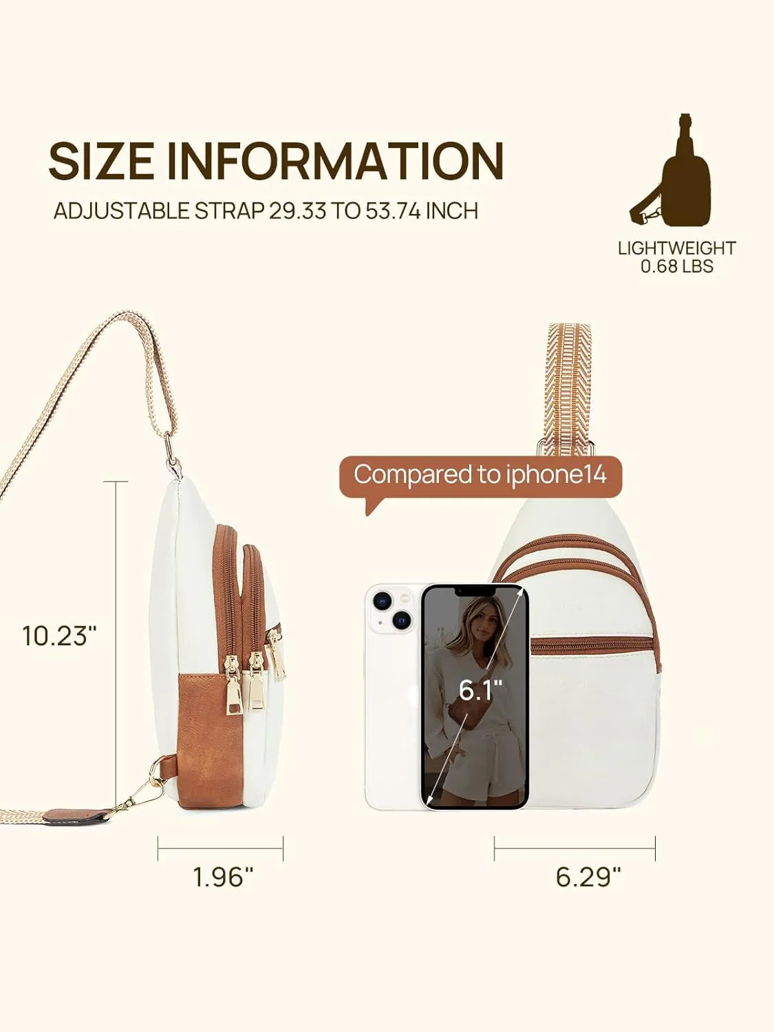 Telena Crossbody Bags for Women Cross Body Sling Bag with Adjustable Shoulder Strap