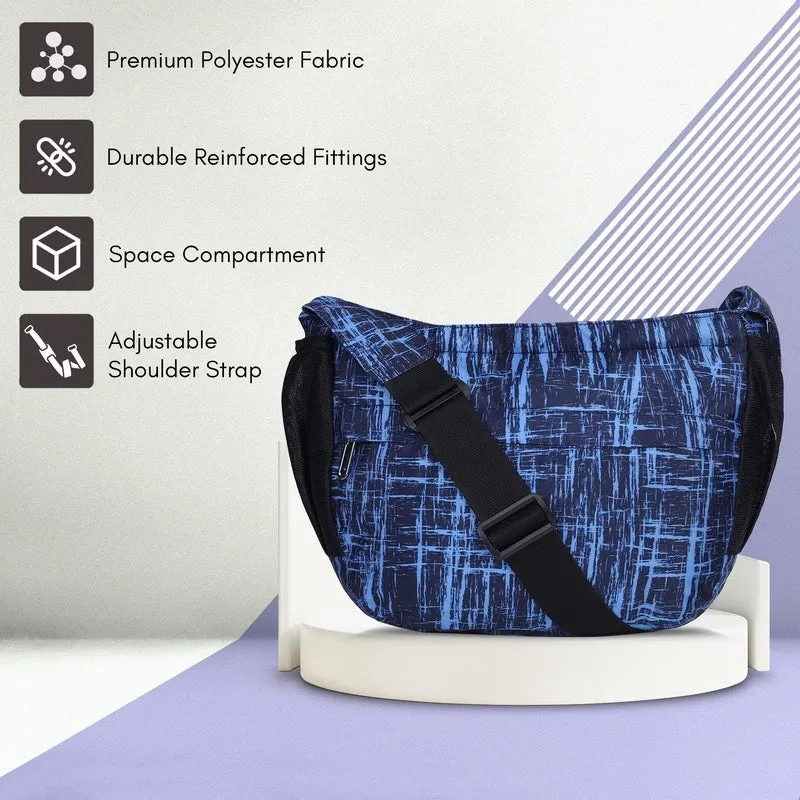 THE CLOWNFISH Joslyn Crossbody Sling Bag - Casual, Compact | Adjustable Strap | 7.4L | Cobalt Blue