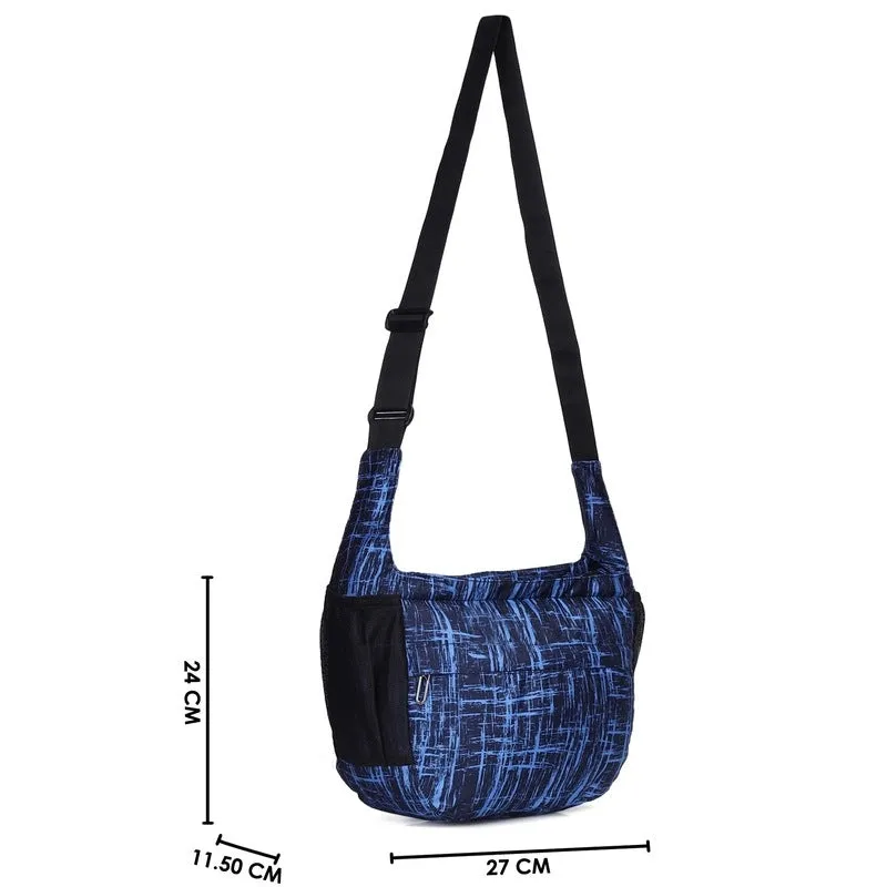THE CLOWNFISH Joslyn Crossbody Sling Bag - Casual, Compact | Adjustable Strap | 7.4L | Cobalt Blue