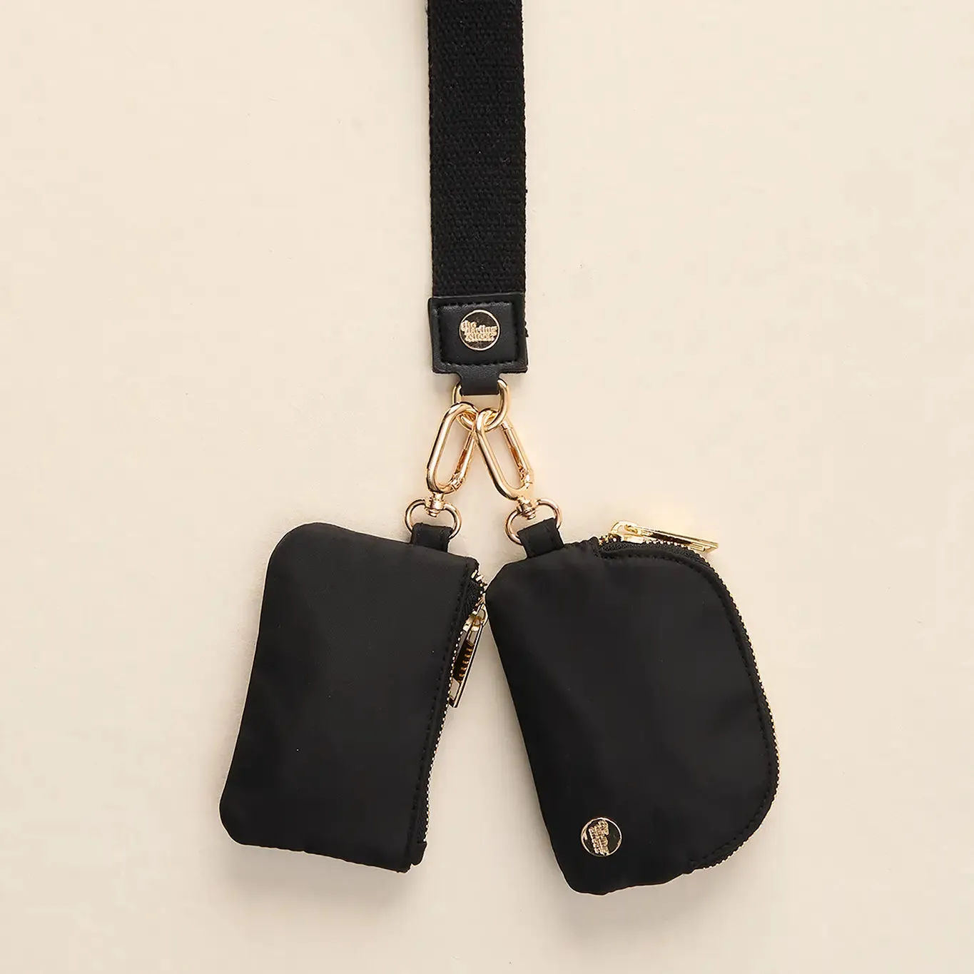 The Darling Effect - Dynamic Duo Pouch Wristlet, Black