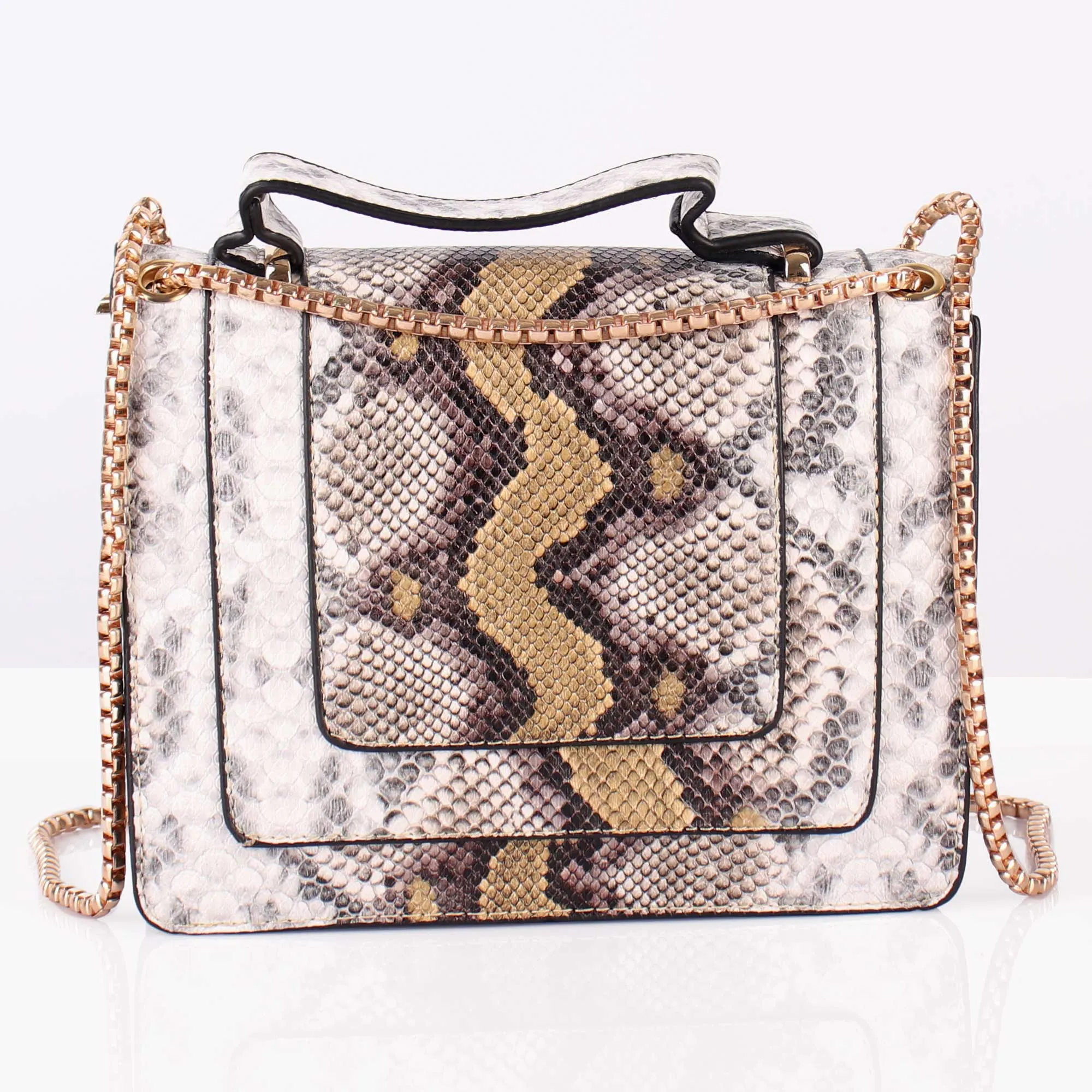 The Exotic Print Sling Bag in Shades of Yellow