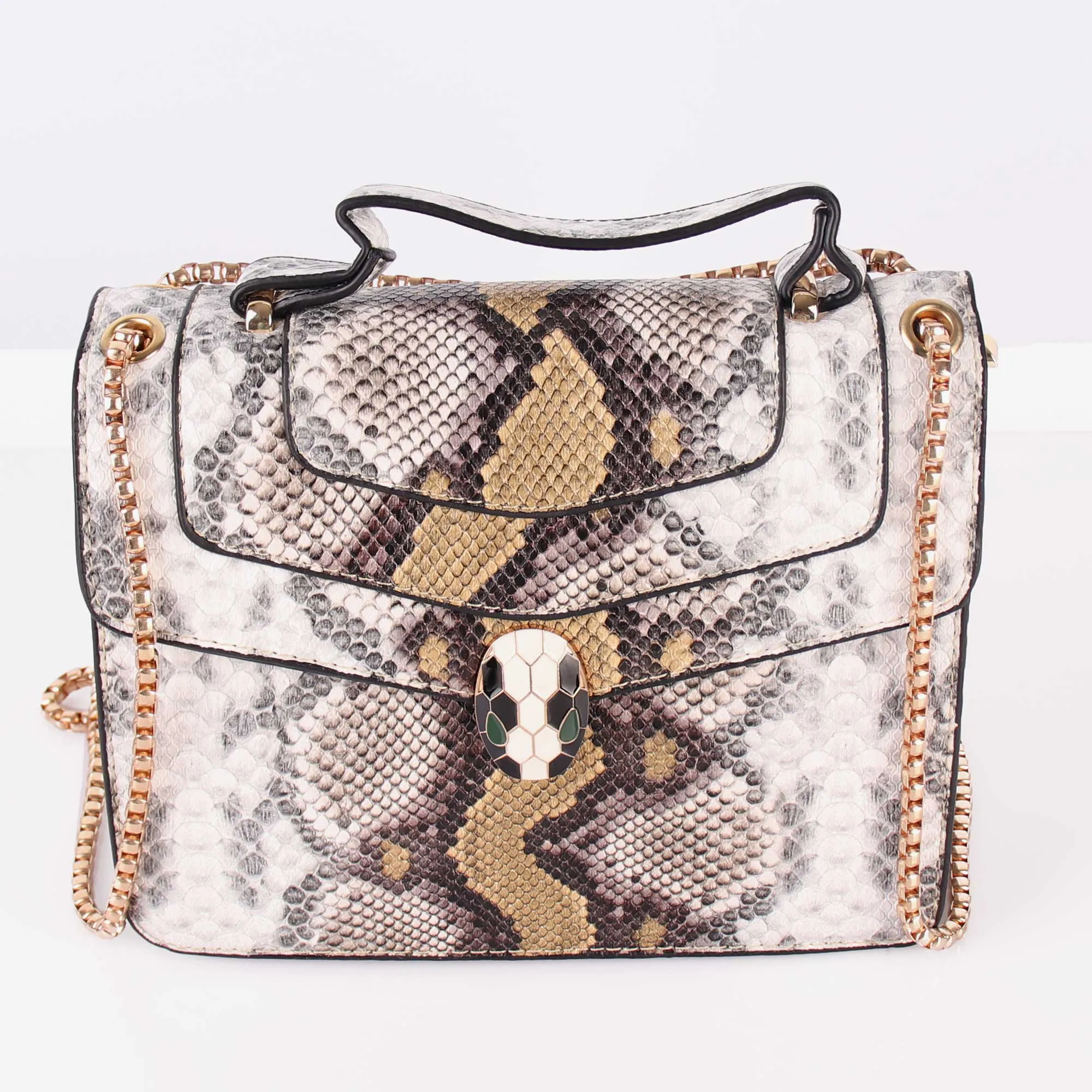 The Exotic Print Sling Bag in Shades of Yellow