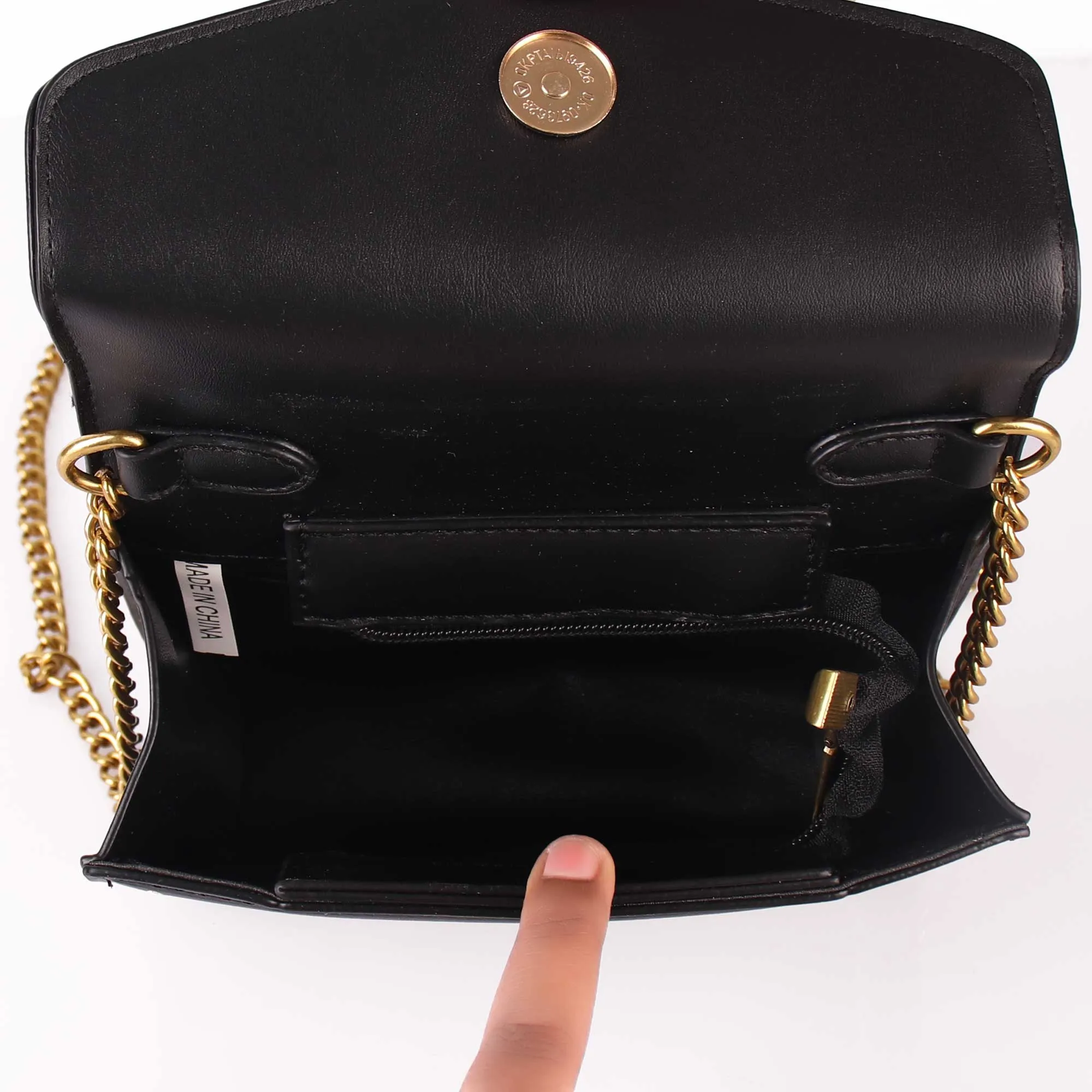The Fabulous Queen Bee Black Sling Bag