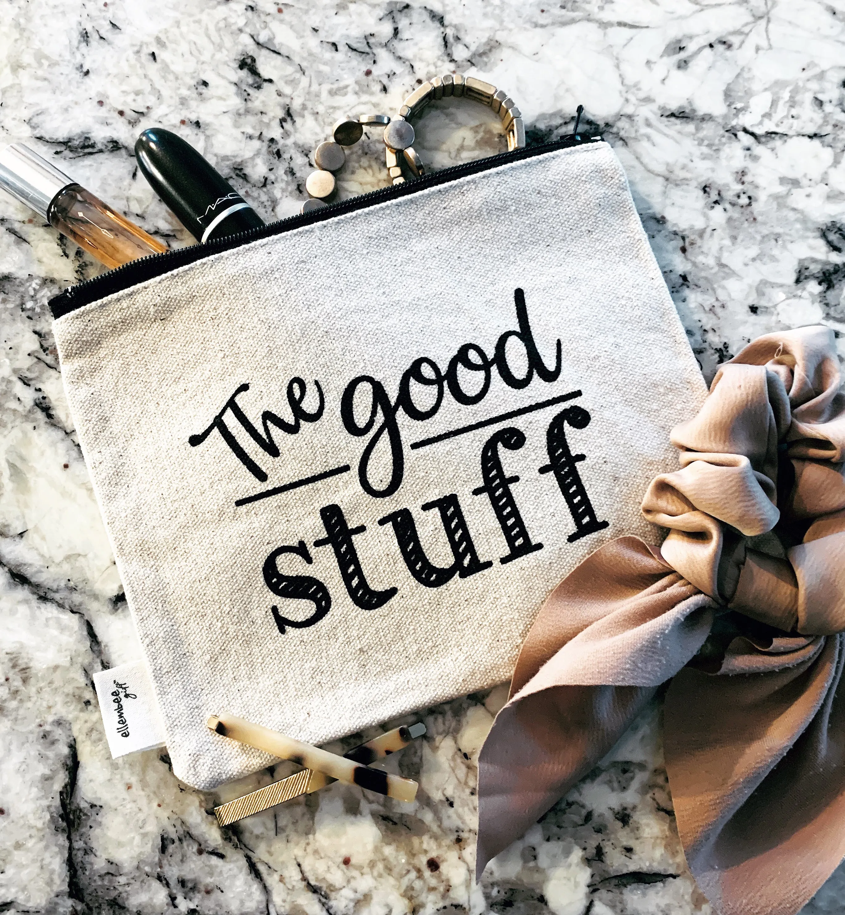 the good stuff zipper pouch