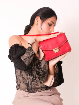 The Sassy Envelope Red Sling Bag