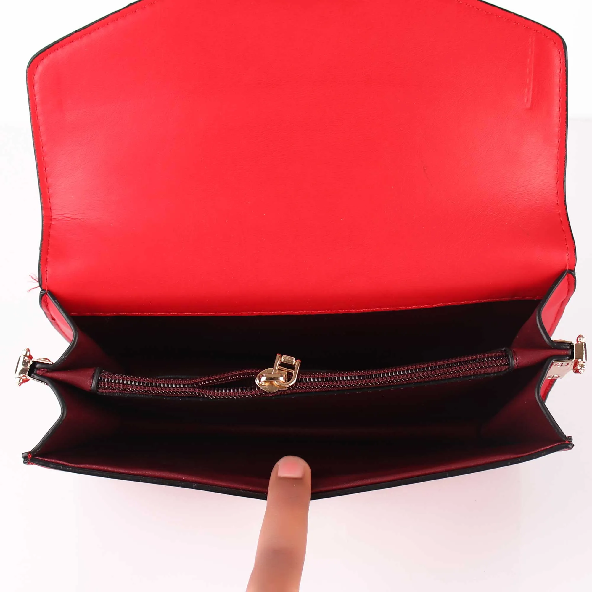 The Sassy Envelope Red Sling Bag