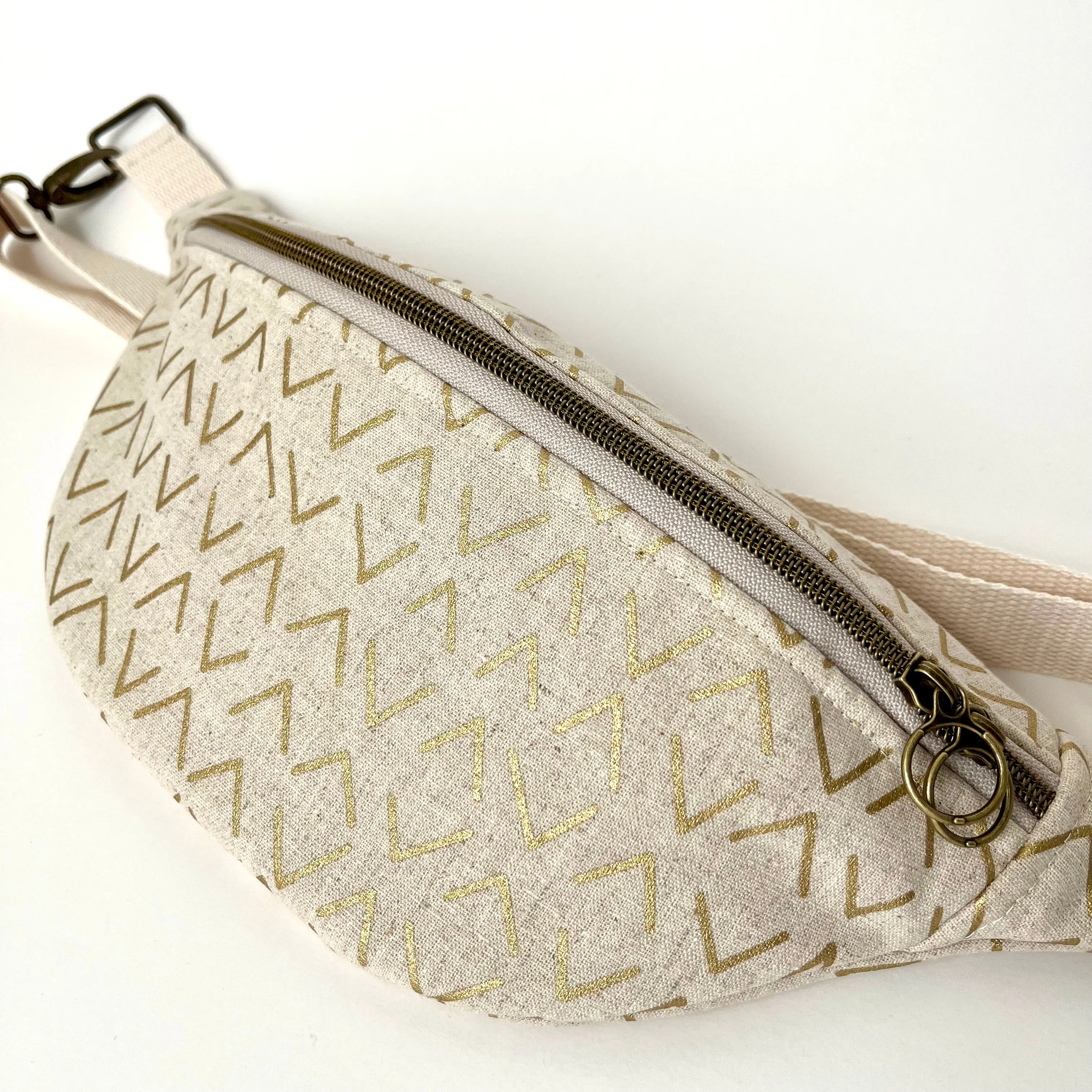 The Sling Bag | Gold Geometric
