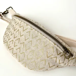 The Sling Bag | Gold Geometric