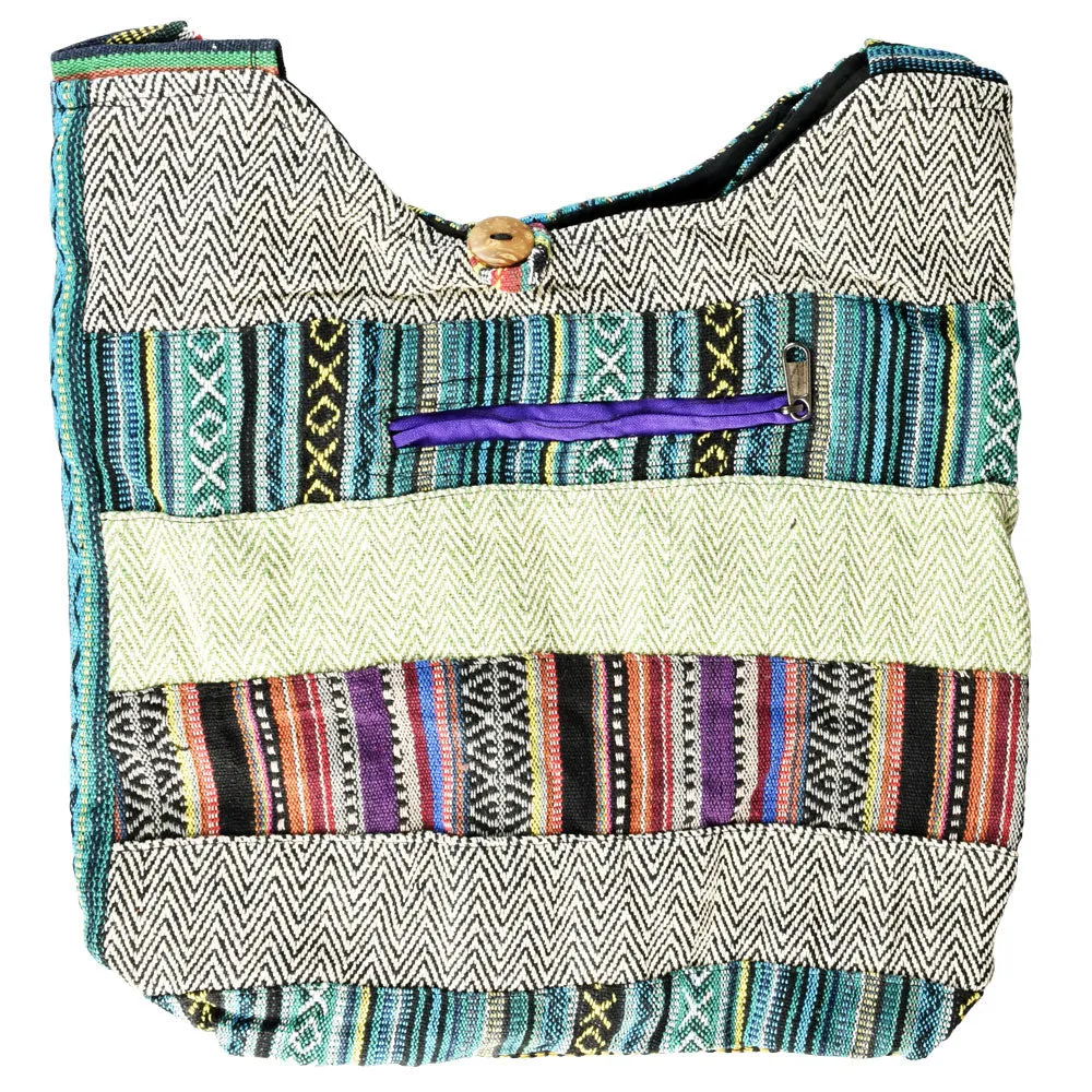 ThreadHeads Multi-Pattern Wide Stripes Sling Bag