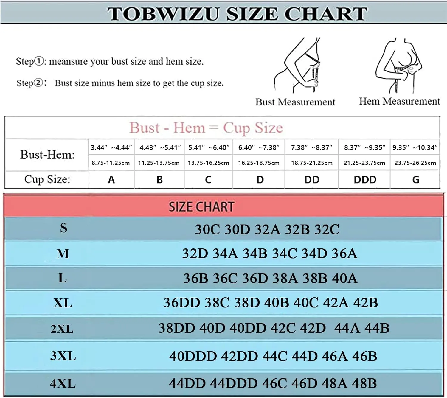 TOBWIZU Sports Bras for Women, Medium Support Yoga Gym Activewear Bras with Pocket