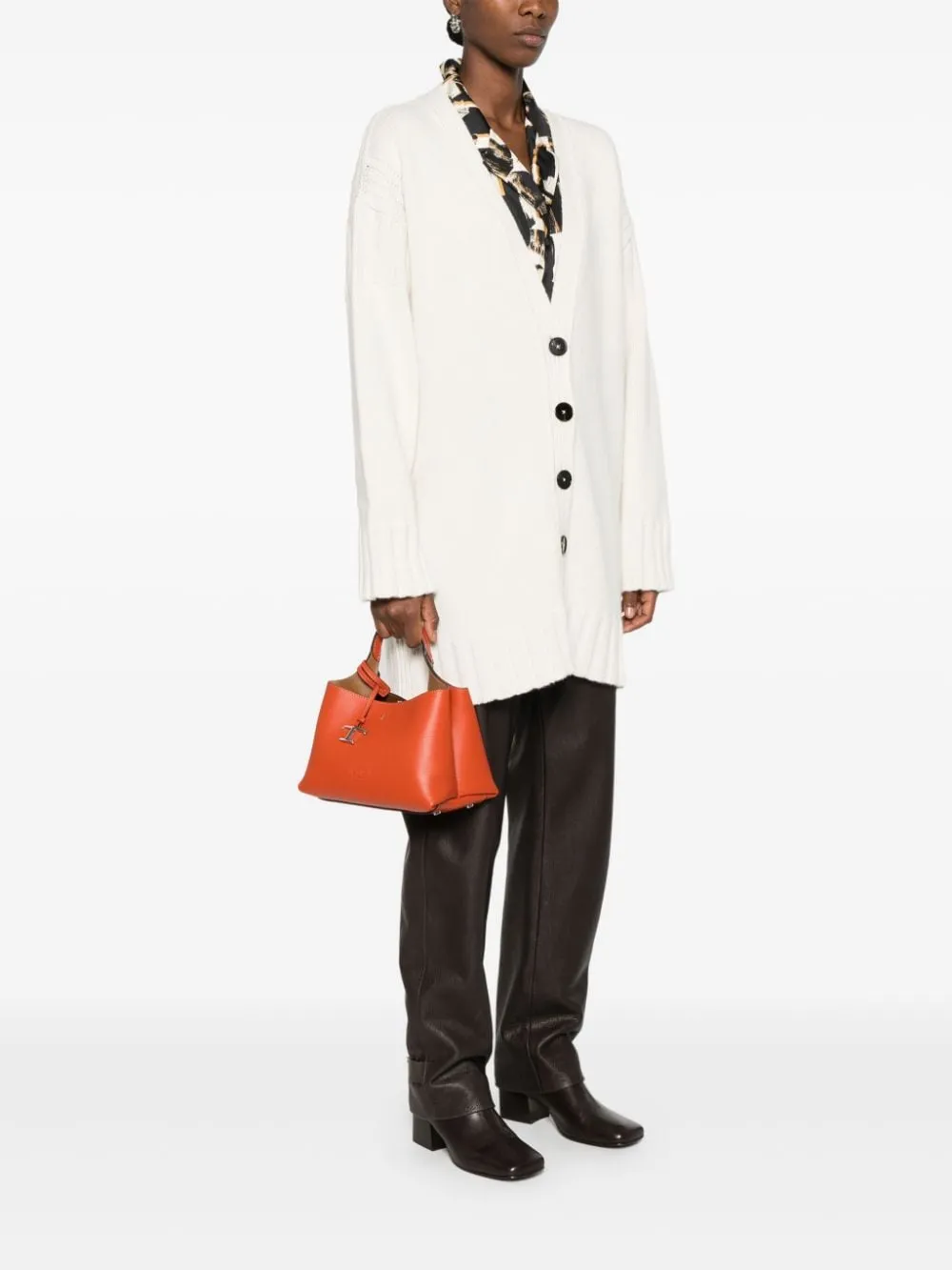 Tod's T Timeless Micro Leather Tote Bag