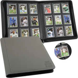 Toploader Binder, 9-Pocket Pages Sleeves Hold up 288 Cards, Toploader Hard Cases,Toploader Card Binder for MTG, TCG, Sport Card, Game Cards, Durable Sleeves for Storage & Display(Gary)