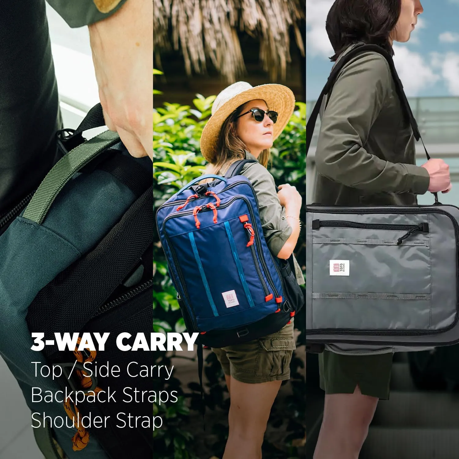 Topo Designs Global Travel Bag 30L, Navy/Sahara