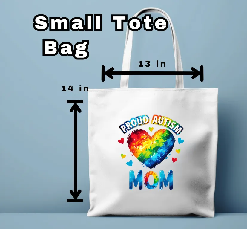 Tote Bag-Cause-Proud Autism Mom Heart