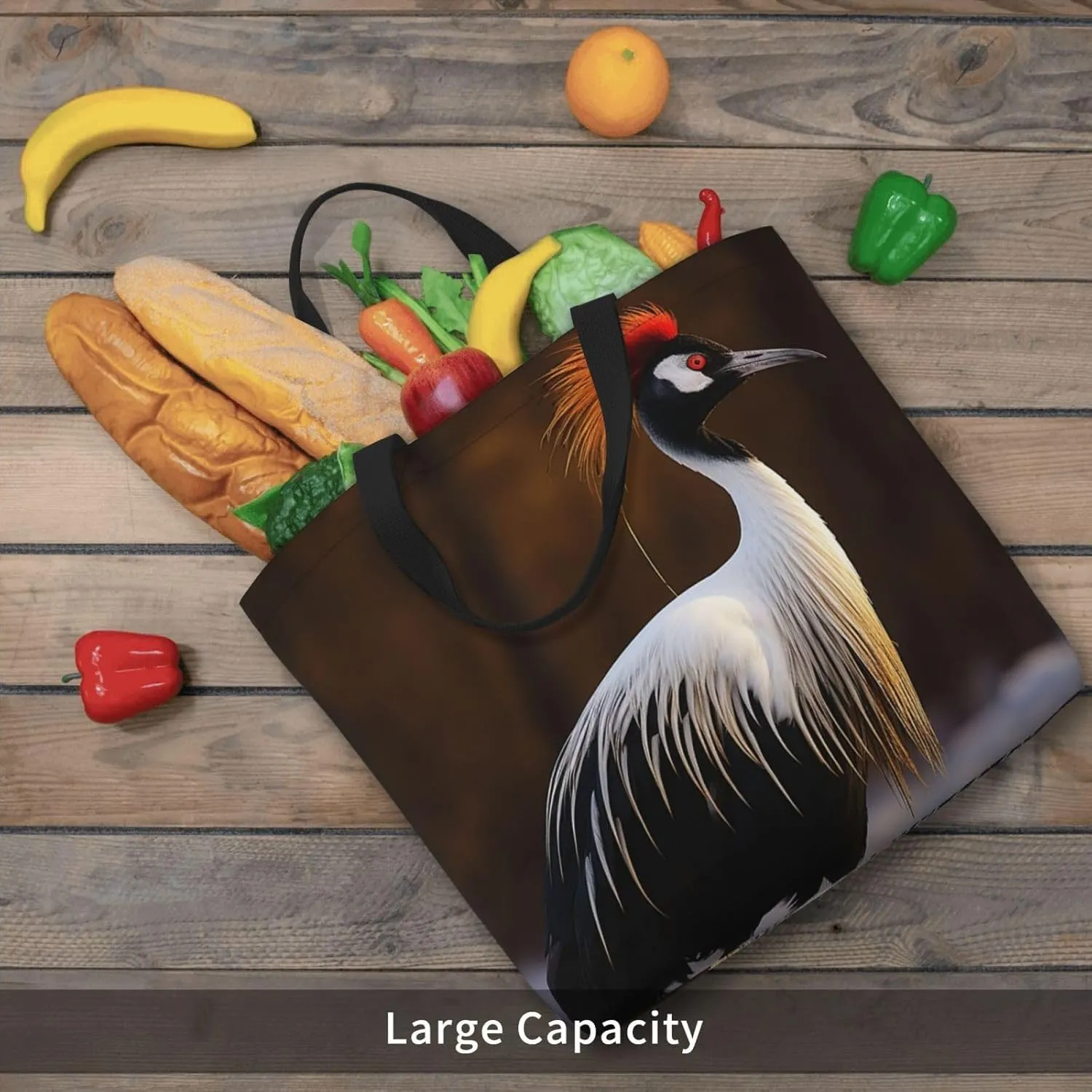 Tote Bag for Women Cupcakes Donuts Shoulder Bag with Zipper Handbag Large Capacity Reusable Grocery Bag