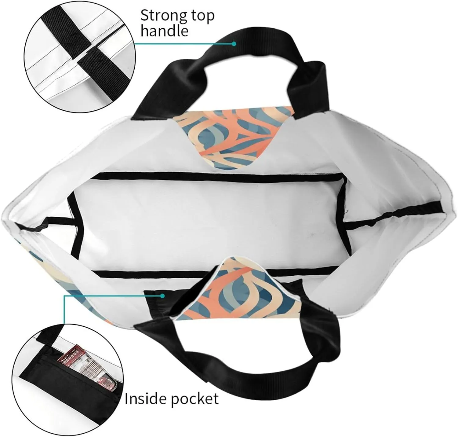 Tote Bag for Women Grocery Bag Reusable Shopping Bag Country lifestyle Handbag Foldable Shoulder Bag