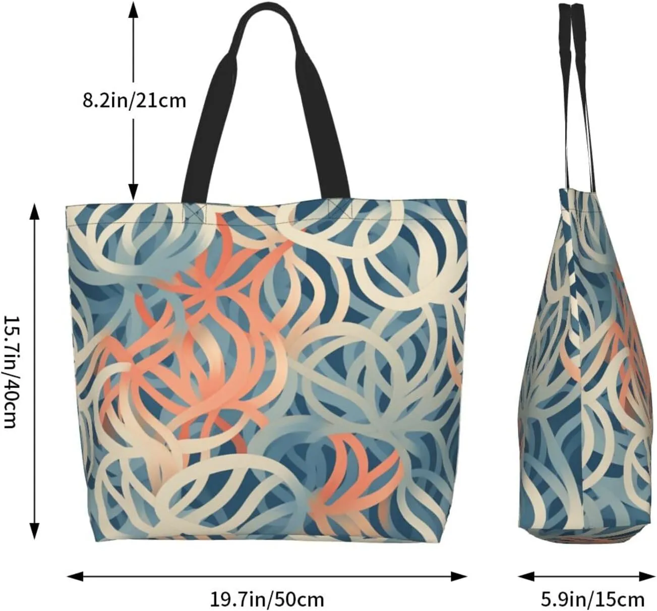 Tote Bag for Women Grocery Bag Reusable Shopping Bag Country lifestyle Handbag Foldable Shoulder Bag