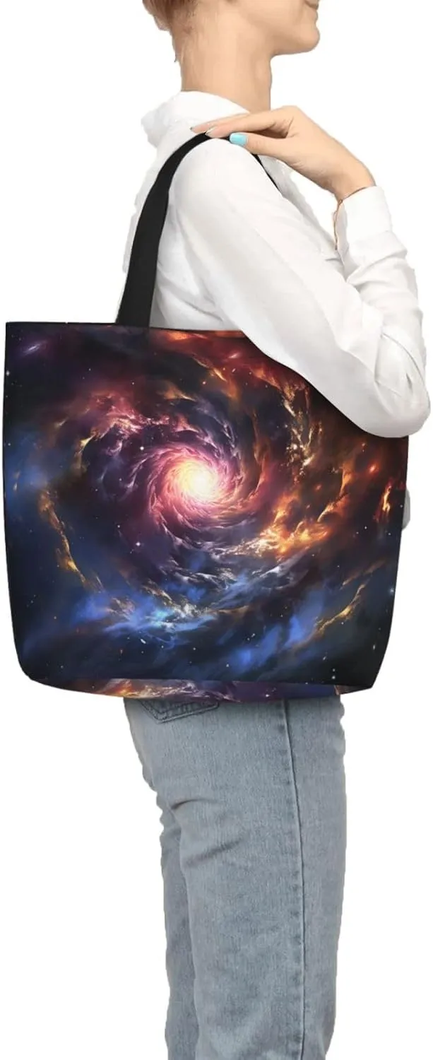 Tote Bag for Women Grocery Bag Reusable Shopping Bag Cupcake Handbag Foldable Shoulder Bag