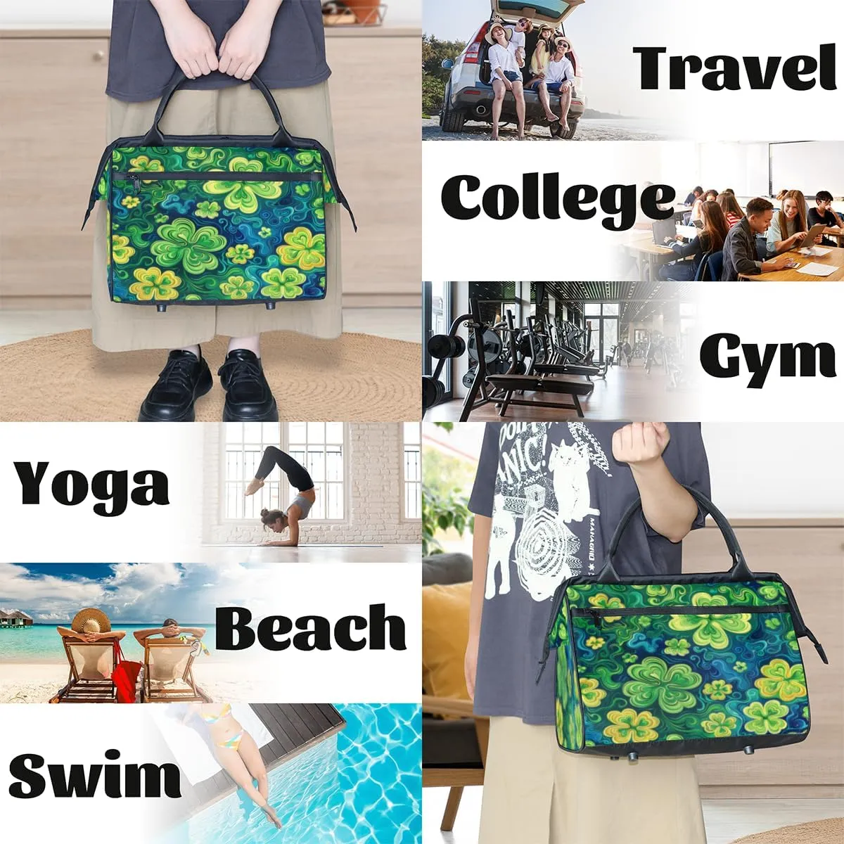 Tote Bag for Women, Lightweight Tote Bag with Zipper, Large Shoulder Bag Handbag for Travel, Work