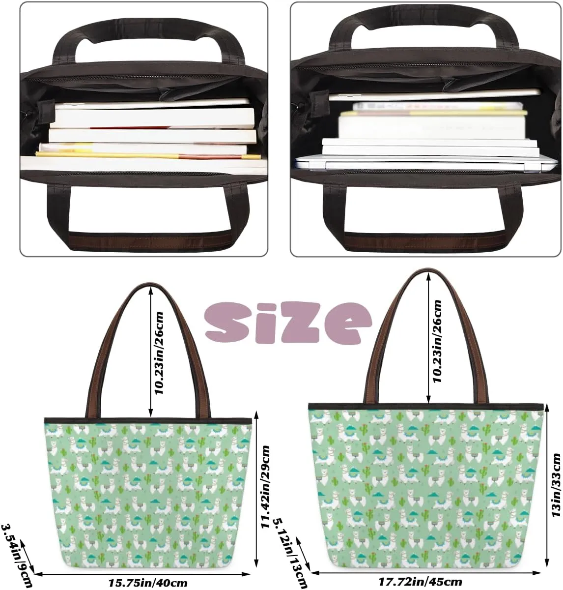 Tote Bag for Women with Zipper Large Capacity Top Handle Casual Shoulder Bag Handbag Reusable Shopping