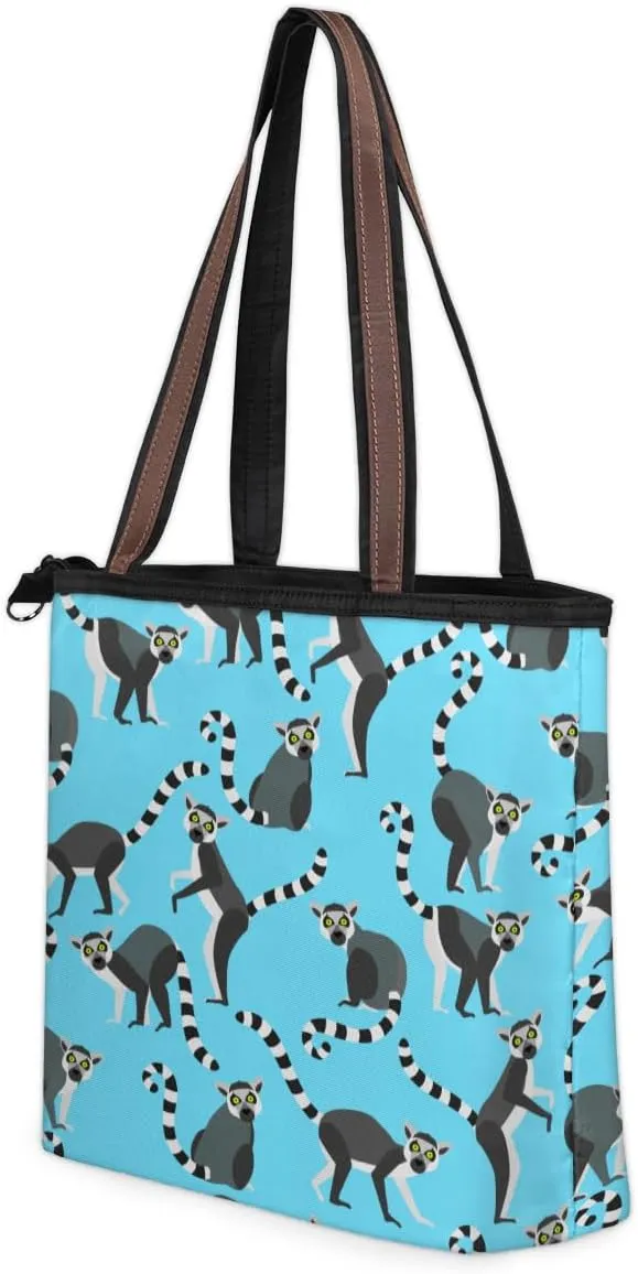 Tote Bag for Women with Zipper Large Capacity Top Handle Casual Shoulder Bag Handbag Reusable Shopping