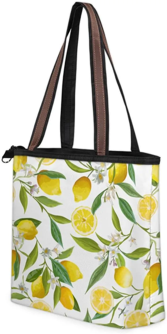 Tote Bag for Women with Zipper Large Capacity Top Handle Casual Shoulder Bag Handbag Reusable Shopping