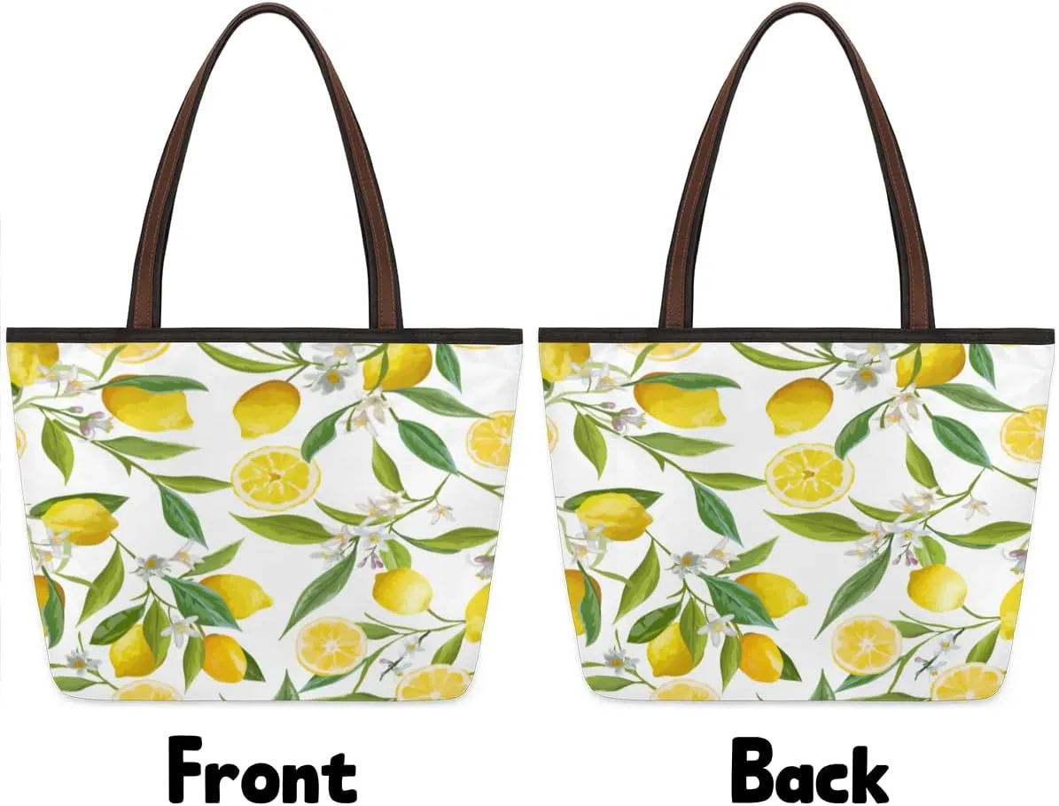 Tote Bag for Women with Zipper Large Capacity Top Handle Casual Shoulder Bag Handbag Reusable Shopping