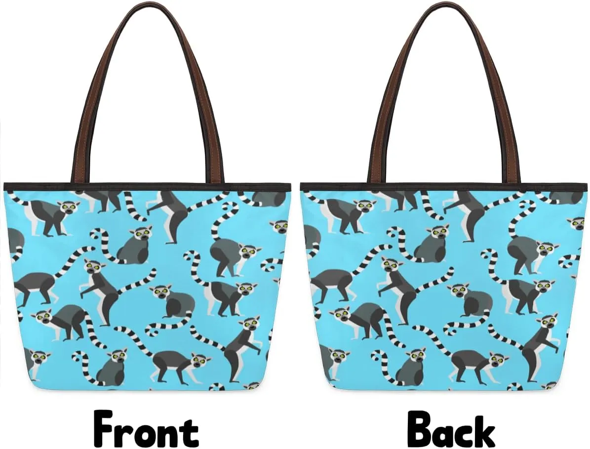 Tote Bag for Women with Zipper Large Capacity Top Handle Casual Shoulder Bag Handbag Reusable Shopping