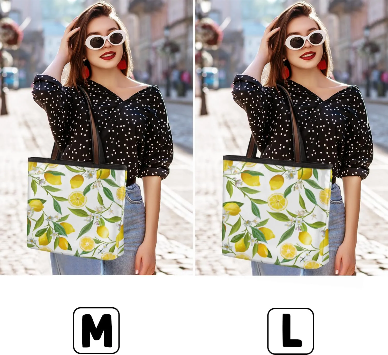 Tote Bag for Women with Zipper Large Capacity Top Handle Casual Shoulder Bag Handbag Reusable Shopping