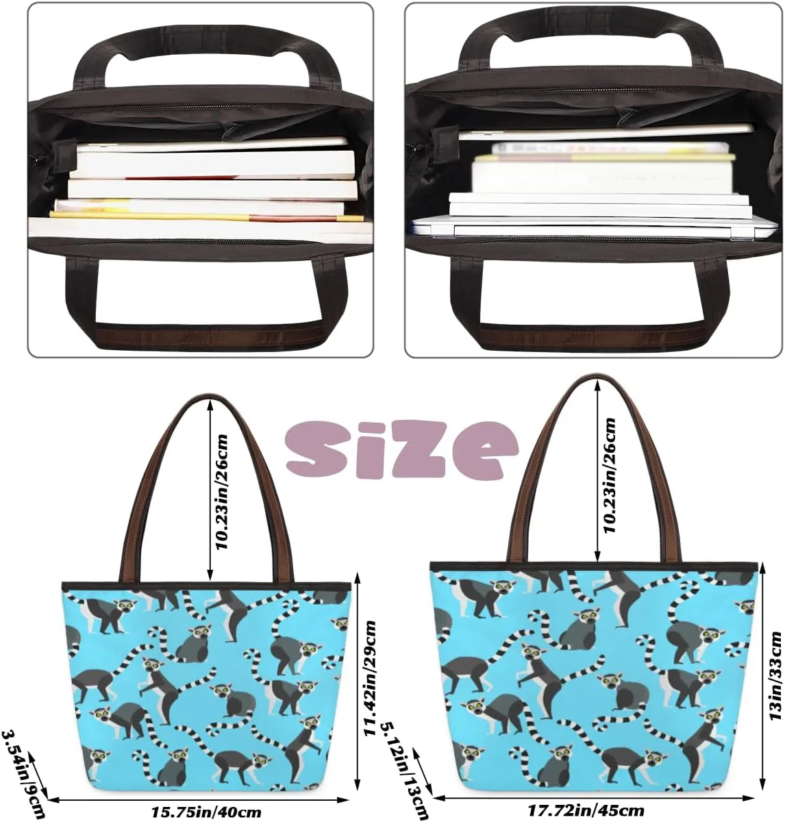 Tote Bag for Women with Zipper Large Capacity Top Handle Casual Shoulder Bag Handbag Reusable Shopping