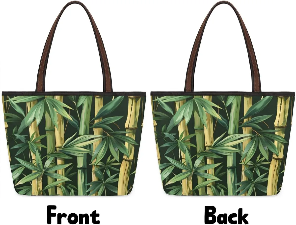 Tote Bag for Women with Zipper Large Capacity Top Handle Casual Shoulder Bag Handbag Reusable Shopping