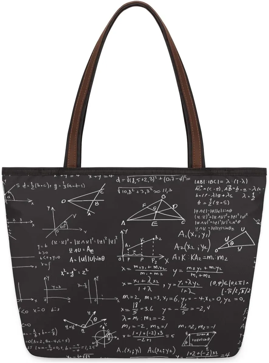 Tote Bag for Women with Zipper Large Capacity Top Handle Casual Shoulder Bag Handbag Reusable Shopping