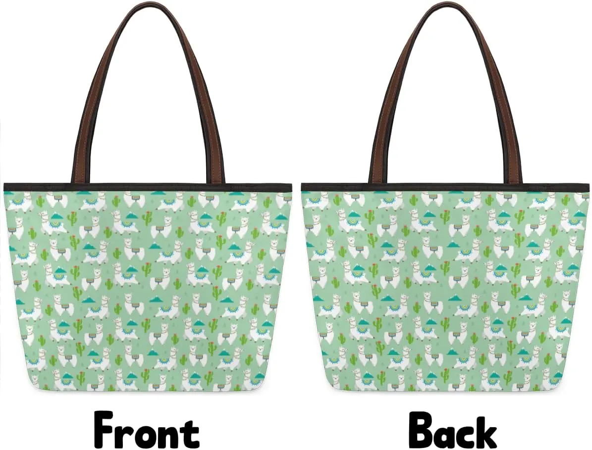 Tote Bag for Women with Zipper Large Capacity Top Handle Casual Shoulder Bag Handbag Reusable Shopping