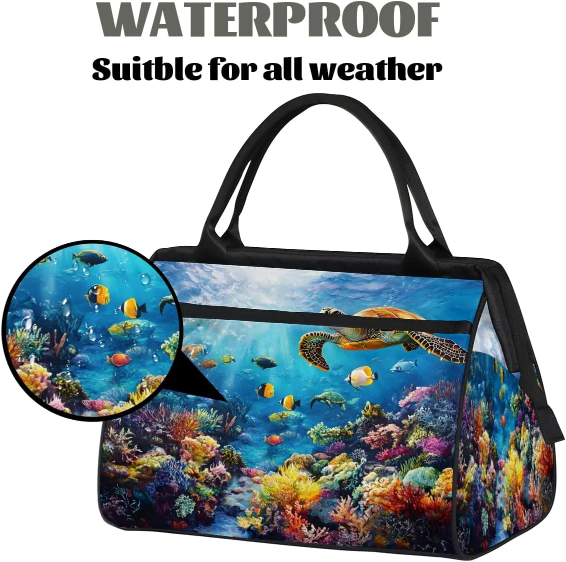 Tote Bag for Women with Zipper, Large Shoulder Bag Handbag for Travel Sports Work