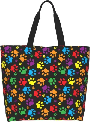 Tote Bag For Womens, Large Casual Shoulder Sling Bags Reusable Grocery Handbag For Travel Shopping Gym