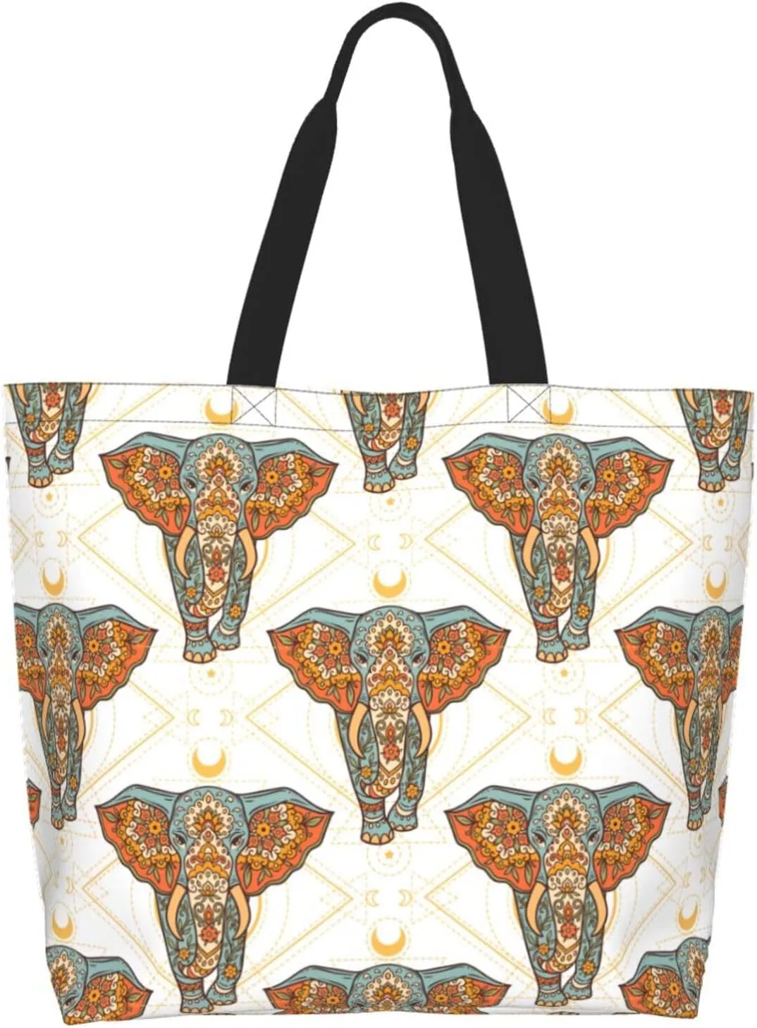 Tote Bag For Womens, Large Casual Shoulder Sling Bags Reusable Grocery Handbag For Travel Shopping Gym