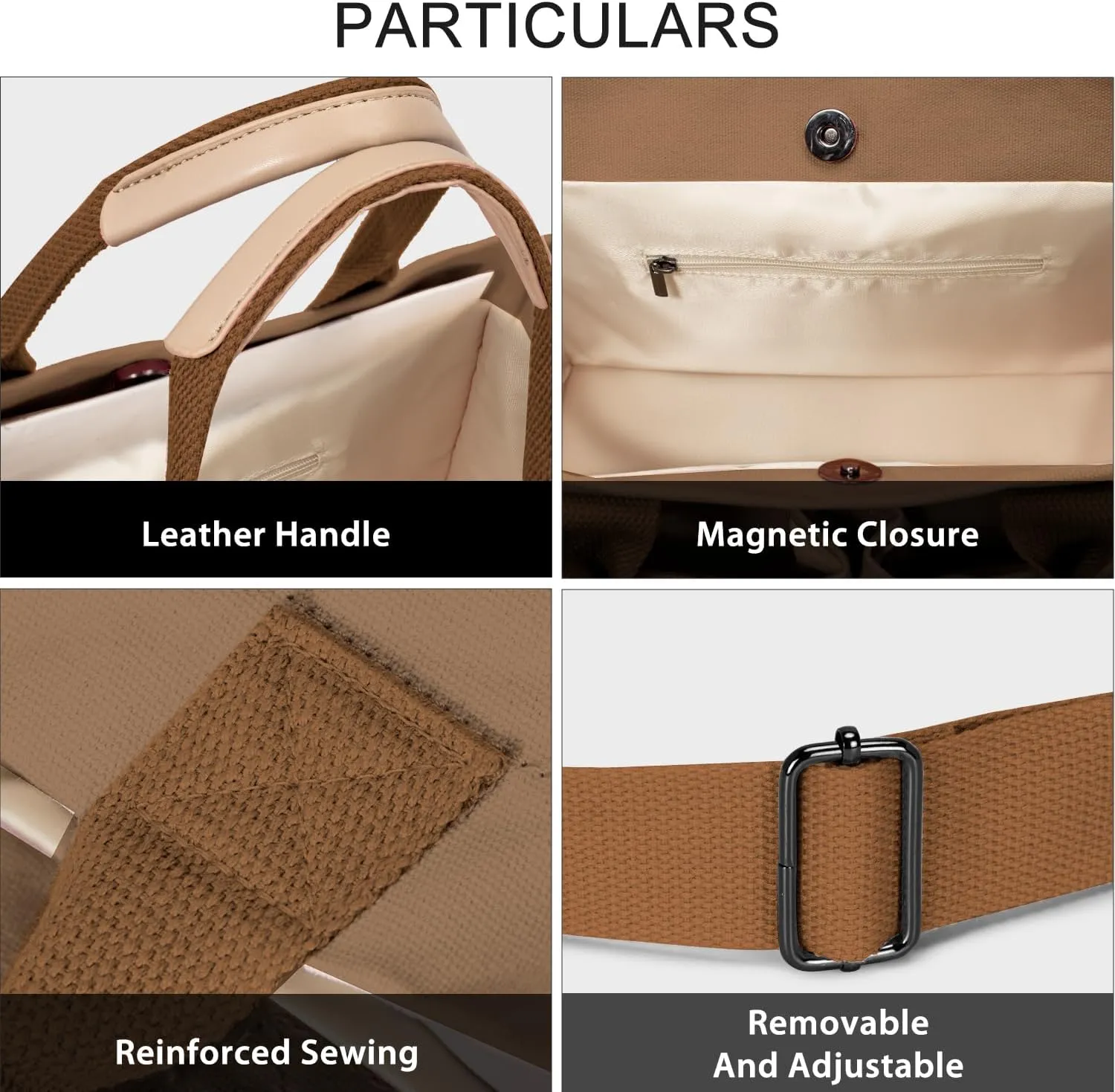 Tote Bags for Women Canvas Tote Purse Crossbody Bags with Pockets Top Handle Shoulder Handbags Satchel Bags for Women
