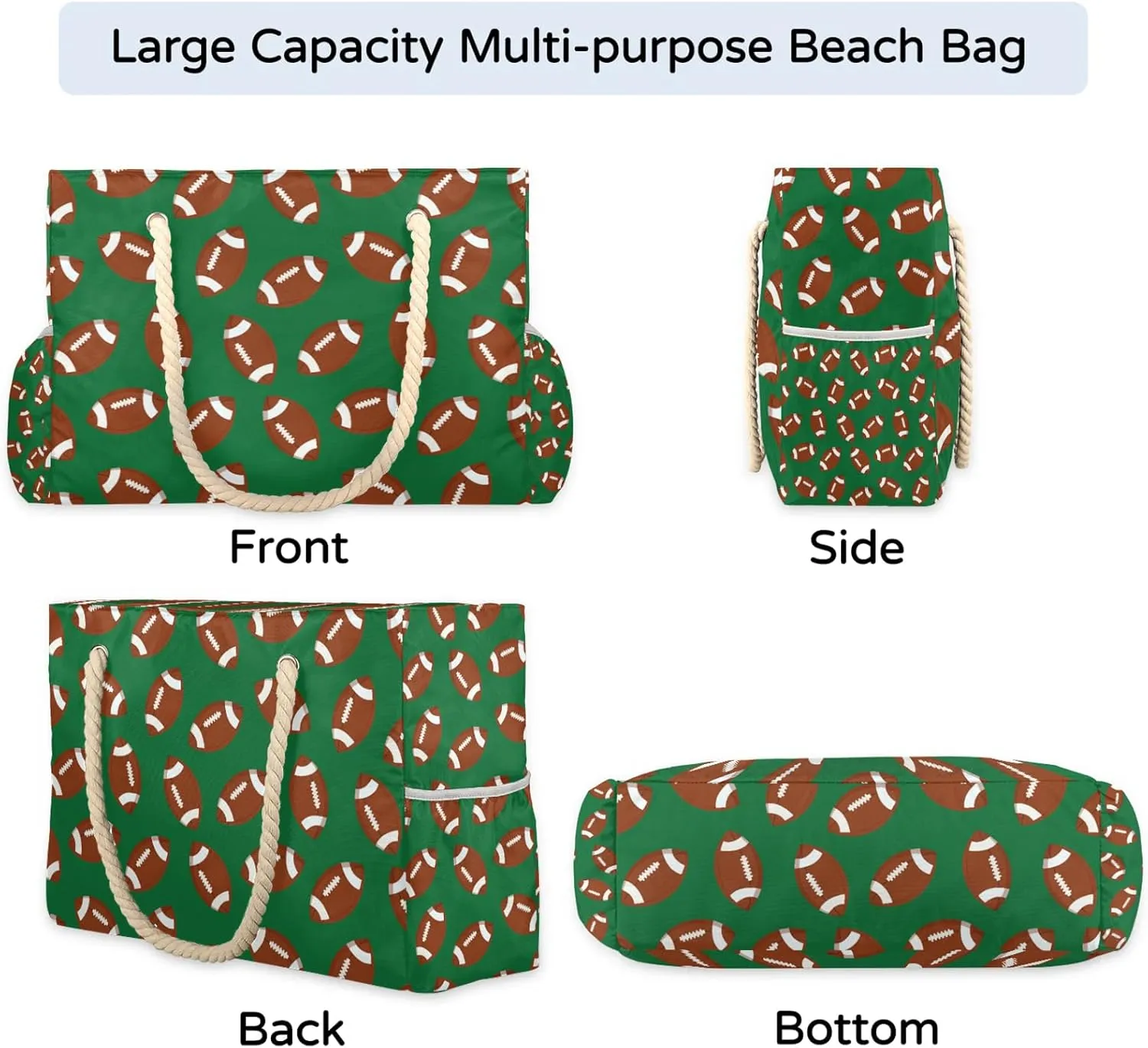 Tote Beach Bag for Women with Zipper Modern Large Waterproof Sandproof Swim Pool Bag